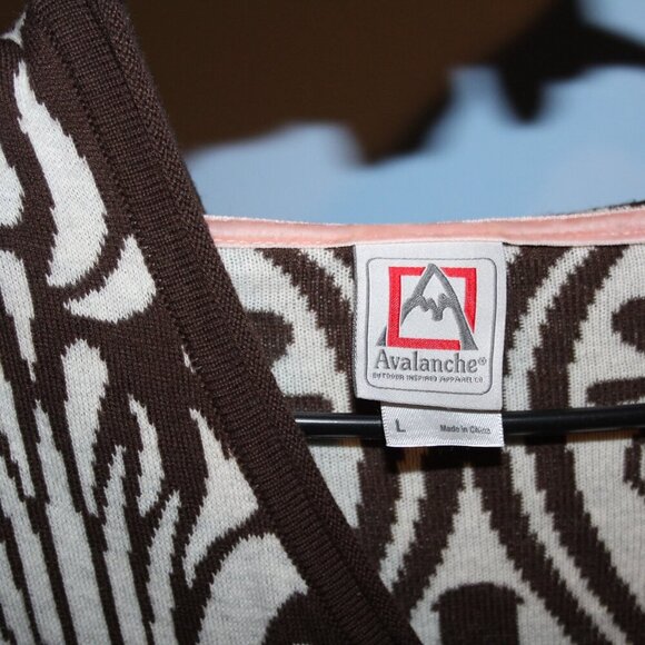 Avalanche Side Zip Front Cardigan Hooded Large - Picture 13 of 13